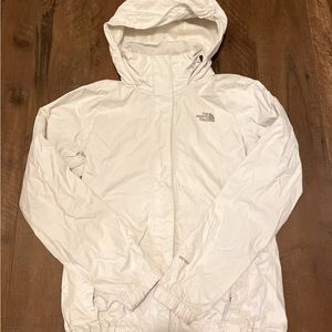 All White Womens Northface thin jacket